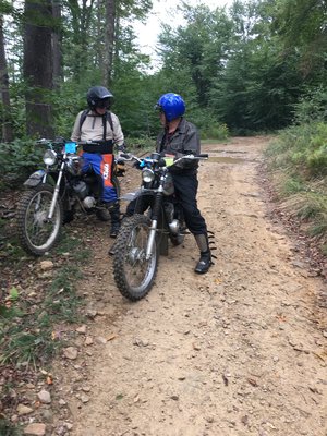 on the trail