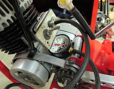 Homemade pressure test device.