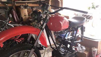 Seat and tank rough mounted