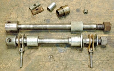 Spacers and such for two different axle sizes